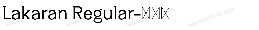 Lakaran Regular字体转换